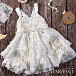 Βαπτιστικό Φόρεμα Από Ολομέταξο Ύφασμα 155