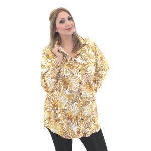 Alternative view of Πουκάμισο Φλοράλ Κίτρινο 268