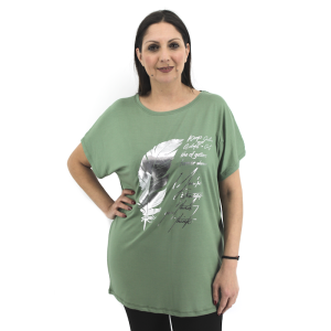 Γυναικεία Μπλούζα Σχέδιο Φτερό 030-033