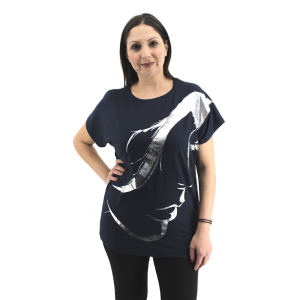 Γυναικεία Μπλούζα Σχέδιο Πρόσωπο 034-037