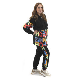 Alternative view of Γυναικεία Φόρμα Με Σχέδιο Γράμματα 005